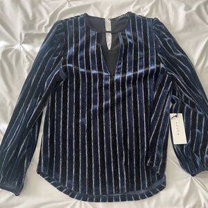 Blue and Black sparkly shirt